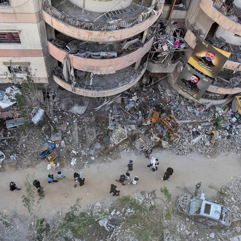 Haret Hreik area, Lebanon. December 1st, 2024. IMAGO / Middle East Images