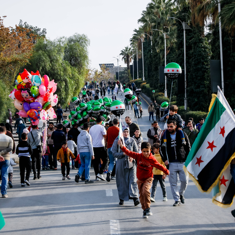 Syrians Celebrate Anniversary of Bashar al-Assads Fall Damascus, Syria. November 28, 2025. IMAGO / Bashir Daher