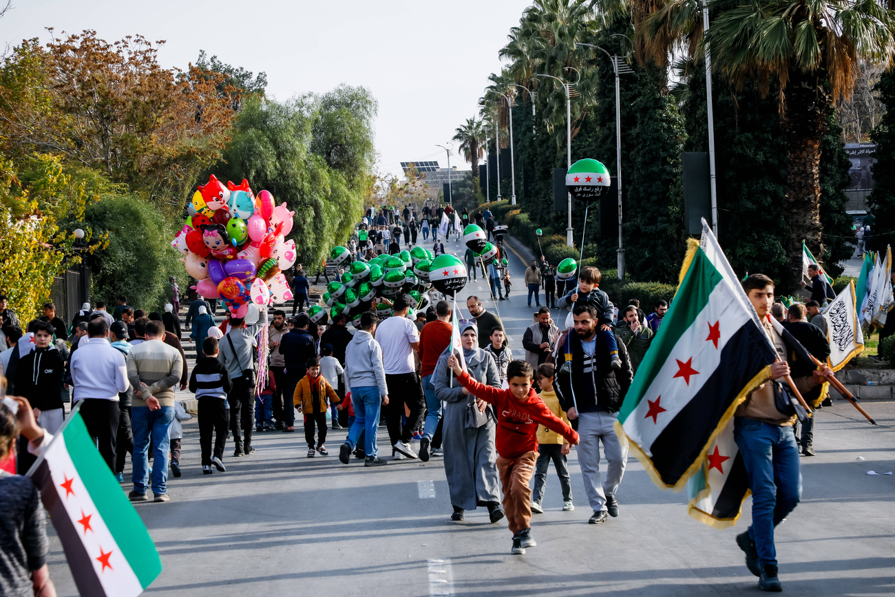 Syrians Celebrate Anniversary of Bashar al-Assads Fall Damascus, Syria. November 28, 2025. IMAGO / Bashir Daher