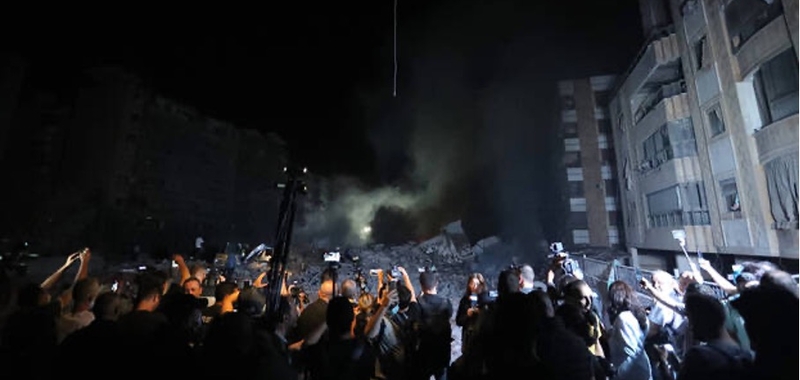 Hezbollah’s headquarters, which Israel bombed on 27 September 2024